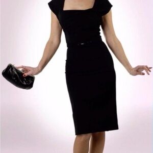 Tatyana black pencil pinup dress
